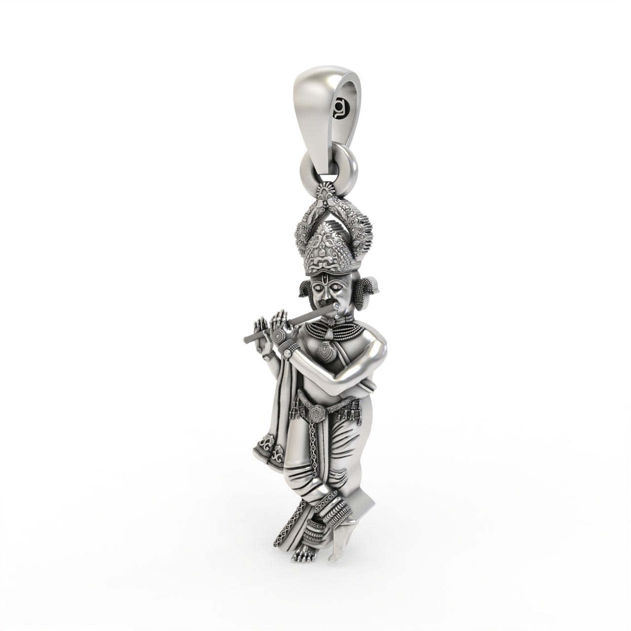 Silver Shree Gopinathji Maharaj Pendant