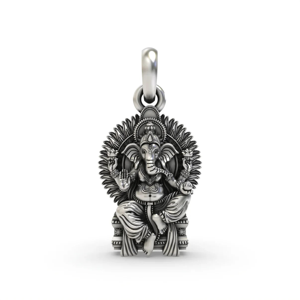 The Royal Seat Ganeshji in Singhasan Pendant