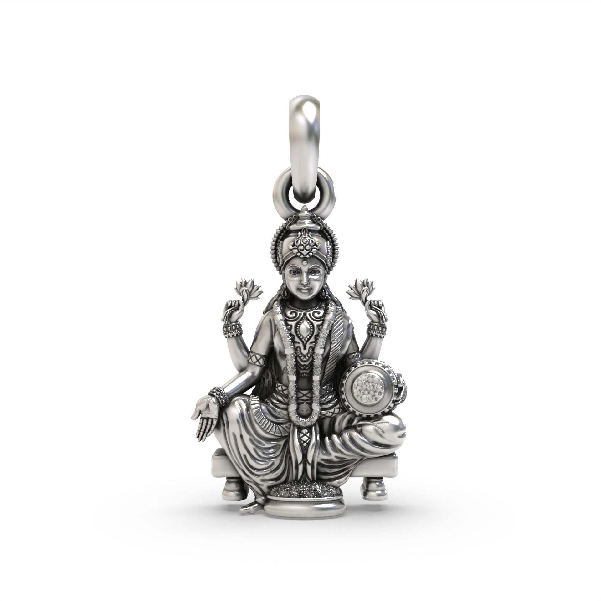 925 SIlver Lakshmiji Pendant