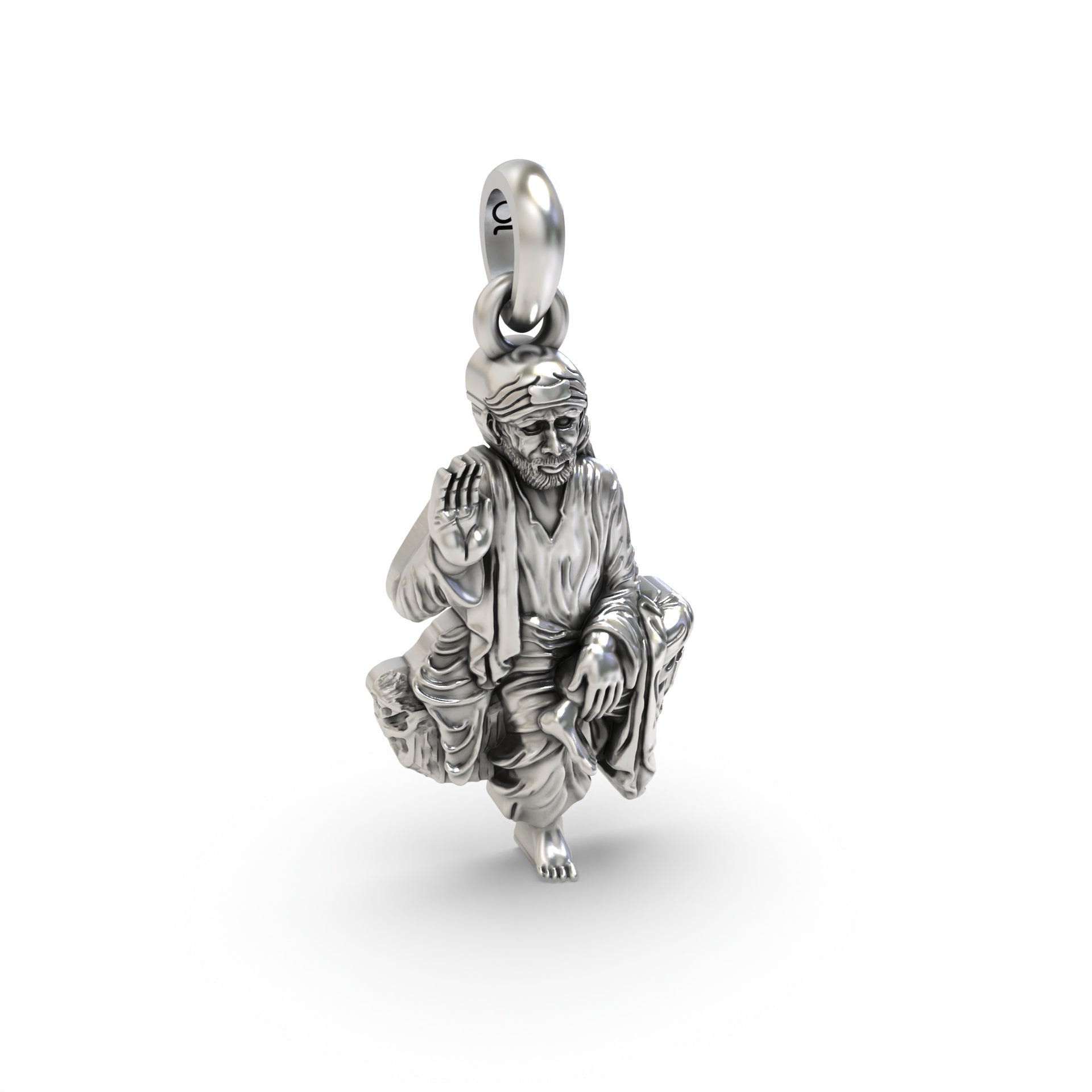 Silver Saibaba Pendant