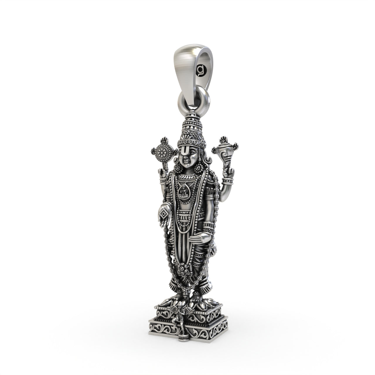 Silver Tirupati Balaji Pendant