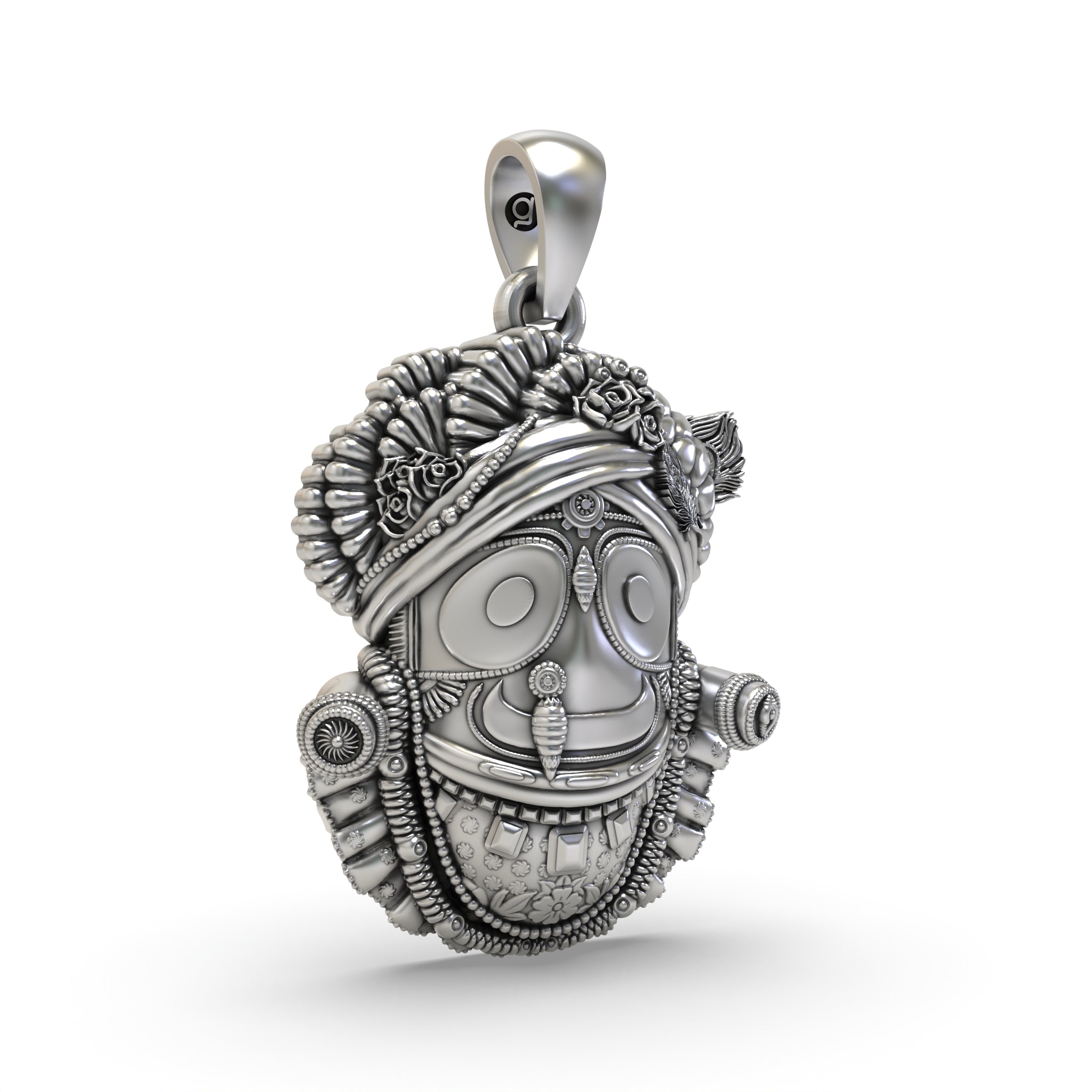 Silver Jagannath Pendant