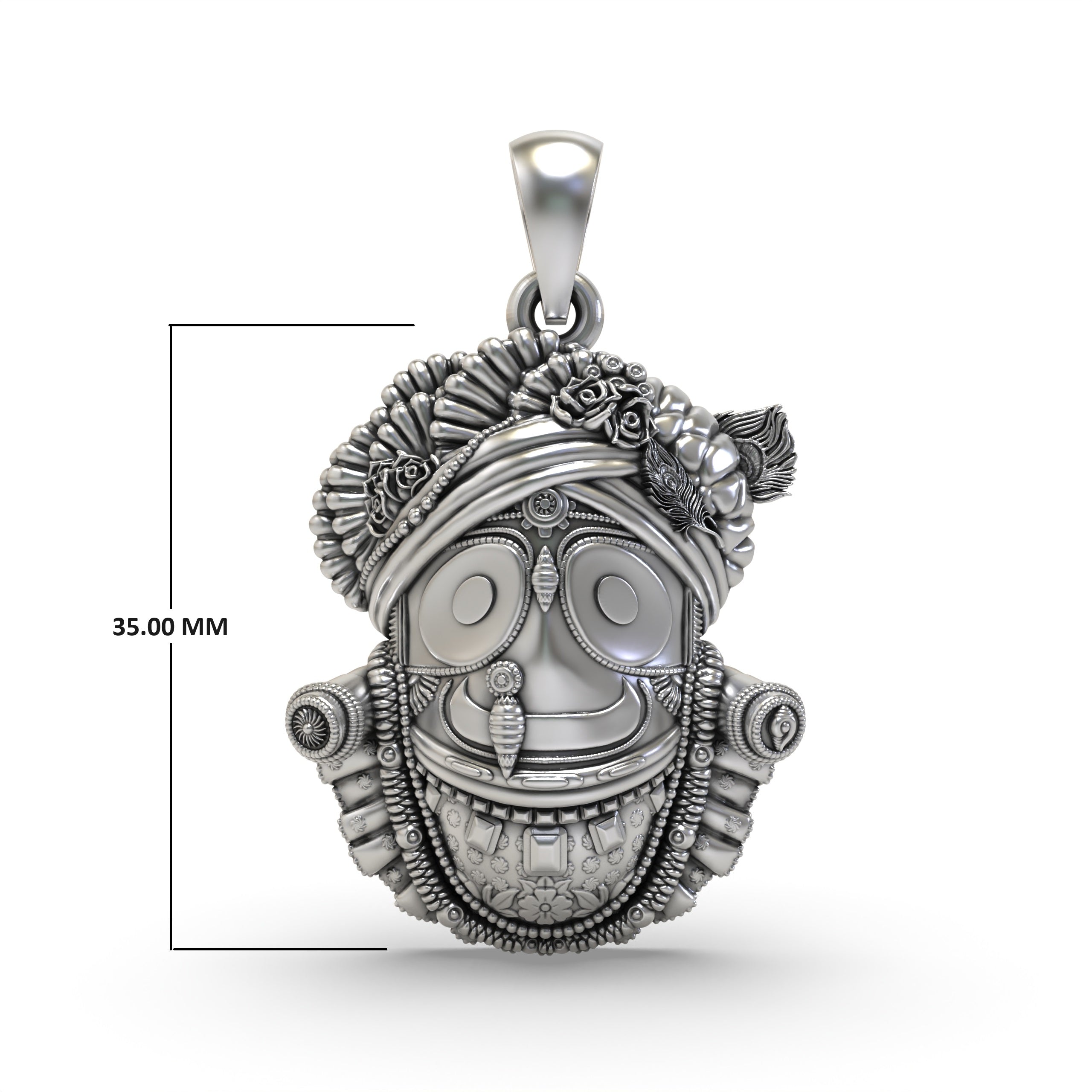 Silver Jagannath Pendant