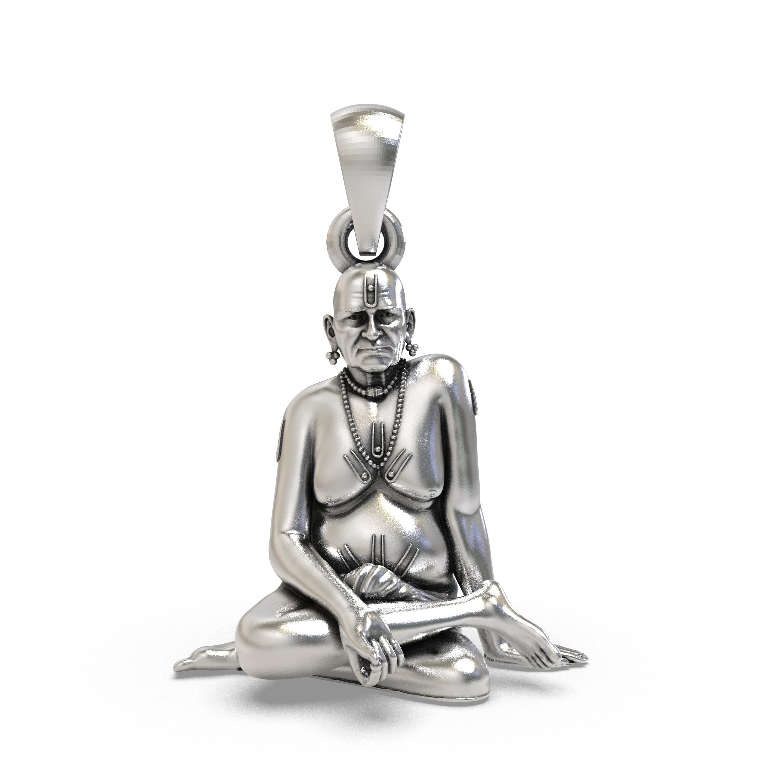 925 Silver Swami Samarth Guru Pendant