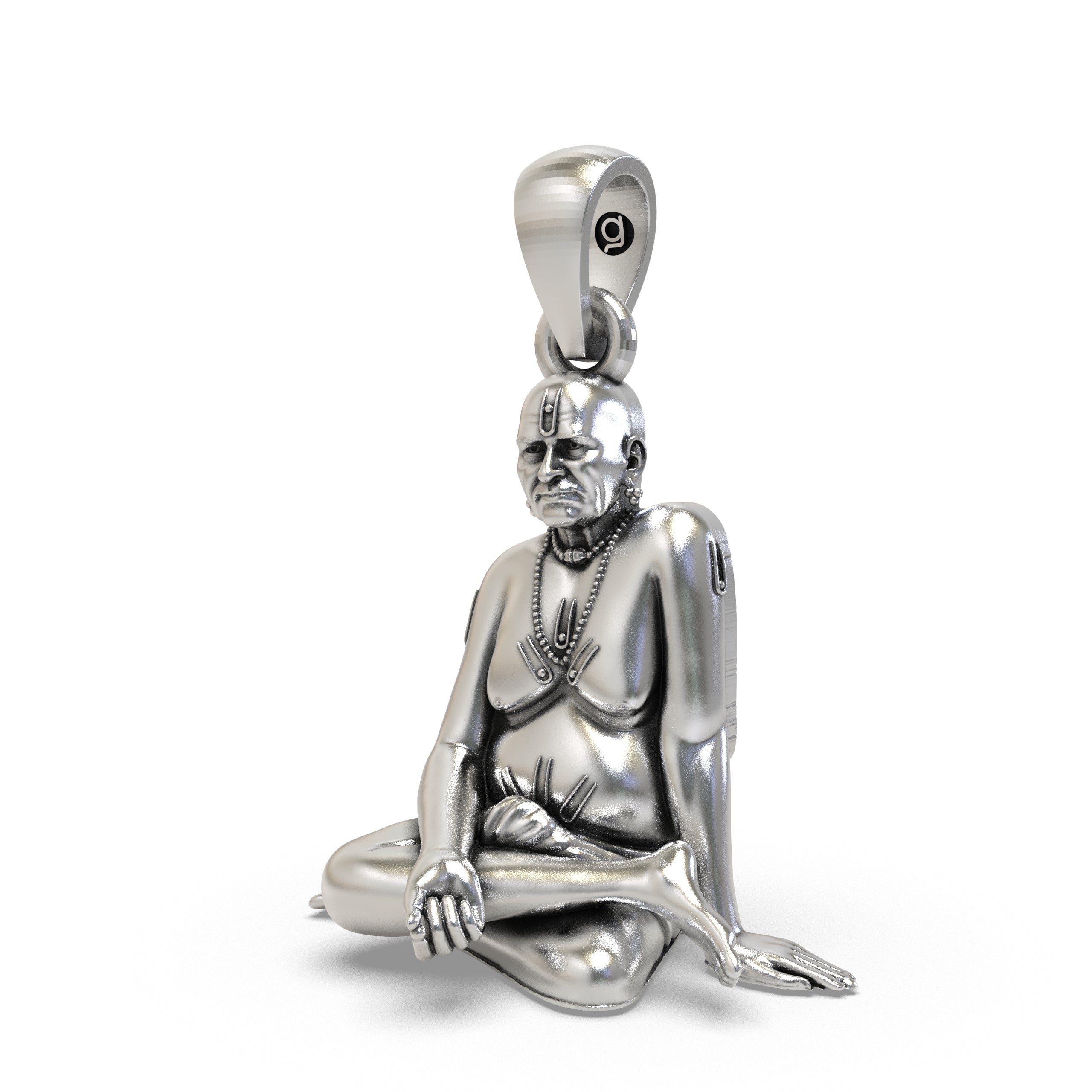 925 Silver Swami Samarth Guru Pendant