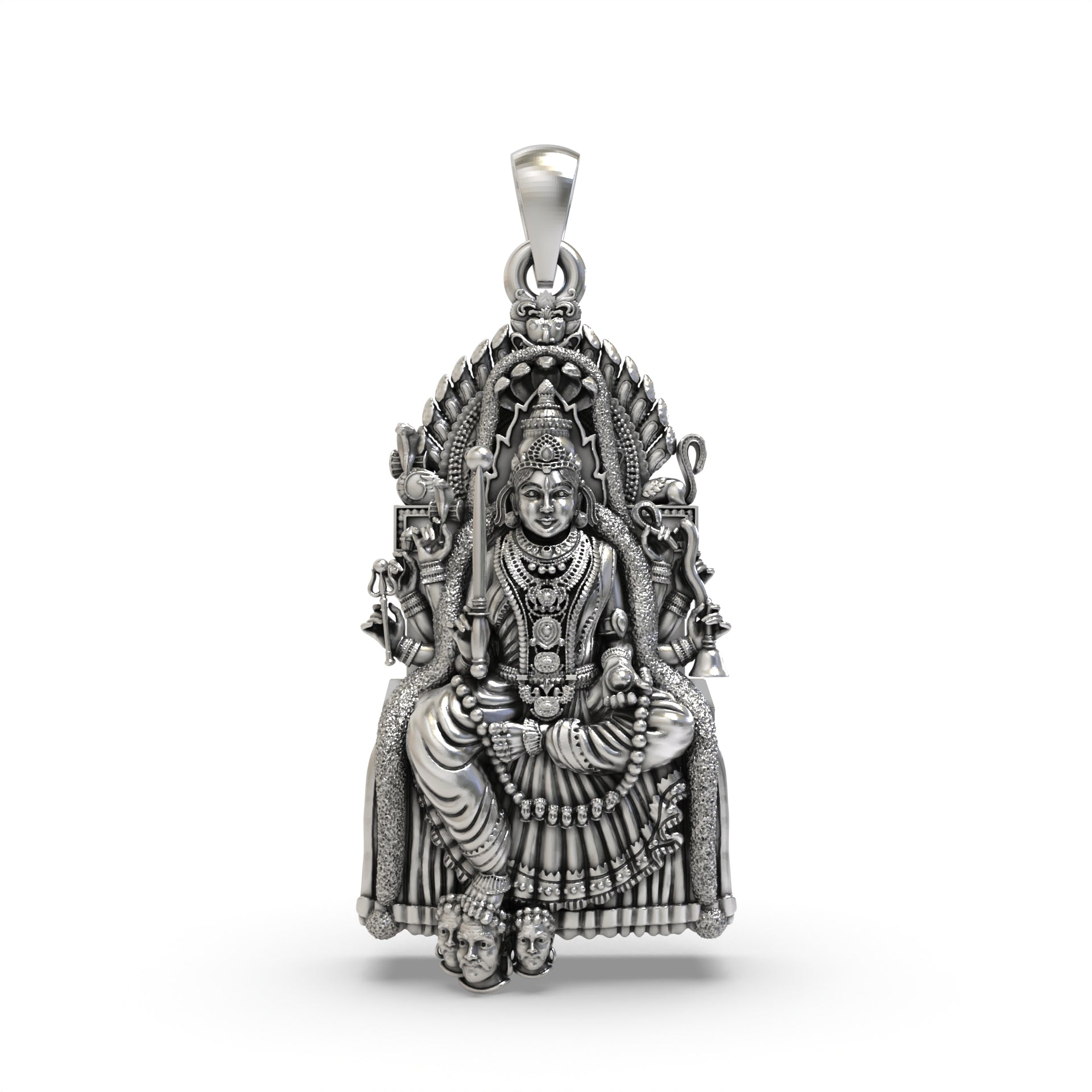 925 Sterling Silver Samayapuram Mariamman Locket